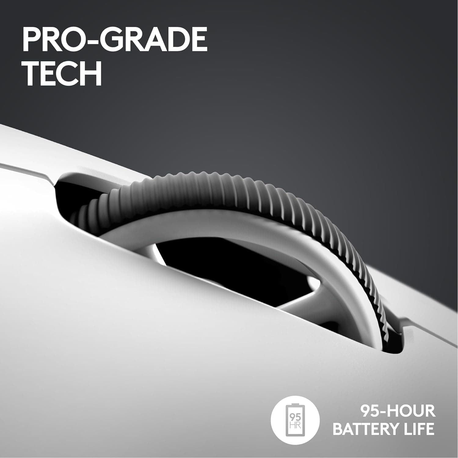 Logitech G PRO X SUPERLIGHT 2 LIGHTSPEED Wireless Gaming Mouse, Lightweight, LIGHTFORCE Hybrid Switches, HERO 2 Sensor, 32,000 DPI, 5 Programmable Buttons, USB-C Charging, PC & Mac - White - 9