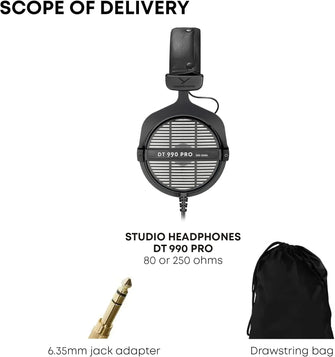 Beyerdynamic DT990 PRO Open Dynamic Studio 250 Ohm Headphones