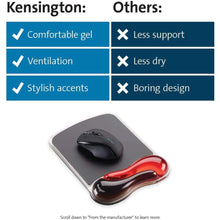 Buy Kensington,Kensington Ergonomic Duo Gel Mouse Mat with Wrist Support – Red/Black (62402), Compatible with Laser & Optical Mice for PC, Laptop, Office, Gaming - Gadcet UK | UK | London | Scotland | Wales| Near Me | Cheap | Pay In 3 | Mouse Pads