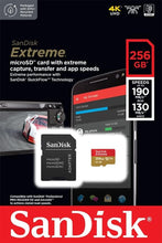 Buy Sandisk,SanDisk 256GB Extreme microSDXC card + SD adapter + RescuePRO Deluxe, up to 190MB/s, with A2 App Performance, UHS-I, Class 10, U3, V30, Black - Gadcet UK | UK | London | Scotland | Wales| Ireland | Near Me | Cheap | Pay In 3 | Memory Card
