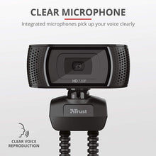 Buy Trust,Trust Trino HD Webcam – 720p 30FPS with Microphone, USB, Universal Stand, Photo Button, Black - Gadcet UK | UK | London | Scotland | Wales| Near Me | Cheap | Pay In 3 | Webcams