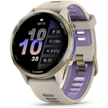Buy Garmin,Garmin Forerunner 970 – Premium GPS Running & Triathlon Smartwatch with AMOLED Display, Built-in LED Flashlight, Soft Gold Titanium Case, French Gray/Translucent Indigo Band - Gadcet UK | UK | London | Scotland | Wales| Near Me | Cheap | Pay In 3 | Smart Watches