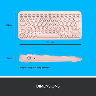 Buy Logitech,Logitech K380 Multi-Device Bluetooth Keyboard for Mac with Compact Slim Profile, Easy-Switch up to 3 Devices, Scissor Keys, 2 Year Battery, macOS/iOS/iPadOS, QWERTY UK English Layout - Rose - Gadcet  | UK | London | Scotland | Wales| Near Me | Cheap | Pay In 3 | Keyboard & Mouse