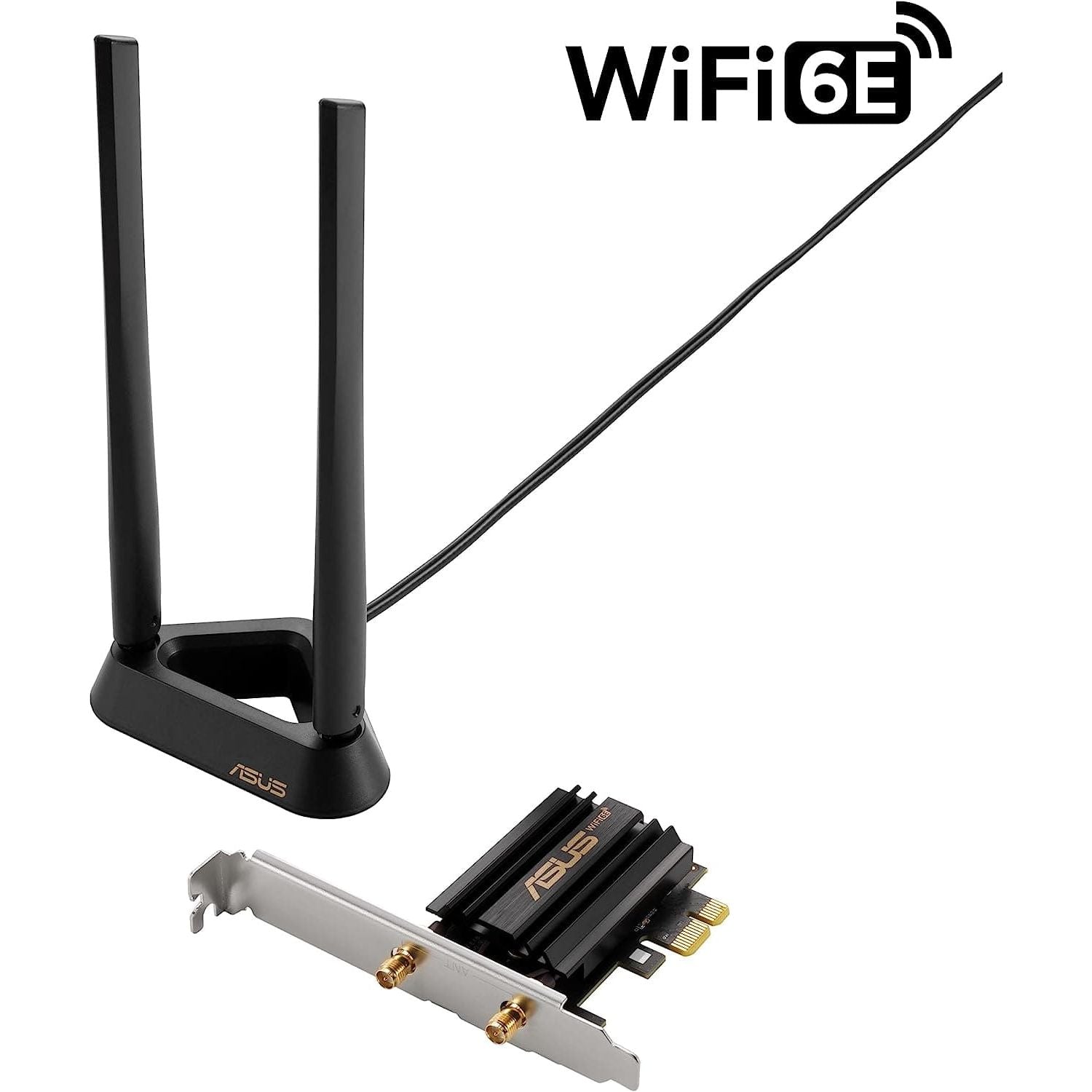 Buy ASUS,Asus (PCE-AXE59BT) AXE5400 Wi-Fi 6E Tri-Band PCI Express Adapter, Bluetooth 5.2, OFDMA & MU-MIMO, External Base - Gadcet UK | UK | London | Scotland | Wales| Ireland | Near Me | Cheap | Pay In 3 | Computer Components