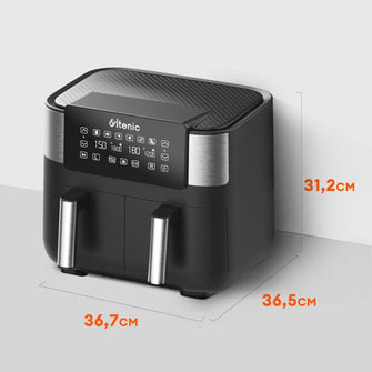 Buy ULTENIC,Ultenic K20 Dual Air Fryer, 6-in-1 Health Air Fryers with 2 Independent Frying Baskets, SYNC Cooking, XL 7.6L Family Sized, App with 100+ Recipes, Dishwasher-Safe - Gadcet UK | UK | London | Scotland | Wales| Near Me | Cheap | Pay In 3 | Kitchen & Home Appliances