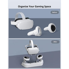 Buy NexiGo,NexiGo Enhanced Charging Dock with LED Light for Oculus Quest 2 - Gadcet UK | UK | London | Scotland | Wales| Ireland | Near Me | Cheap | Pay In 3 | Video Game Console Accessories