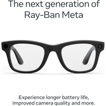 Buy Ray-Ban,Ray-Ban Meta Wayfarer Large (Gen 2) – Matte Black / Clear Lenses - Gadcet UK | UK | London | Scotland | Wales| Near Me | Cheap | Pay In 3 | Smart Glasses