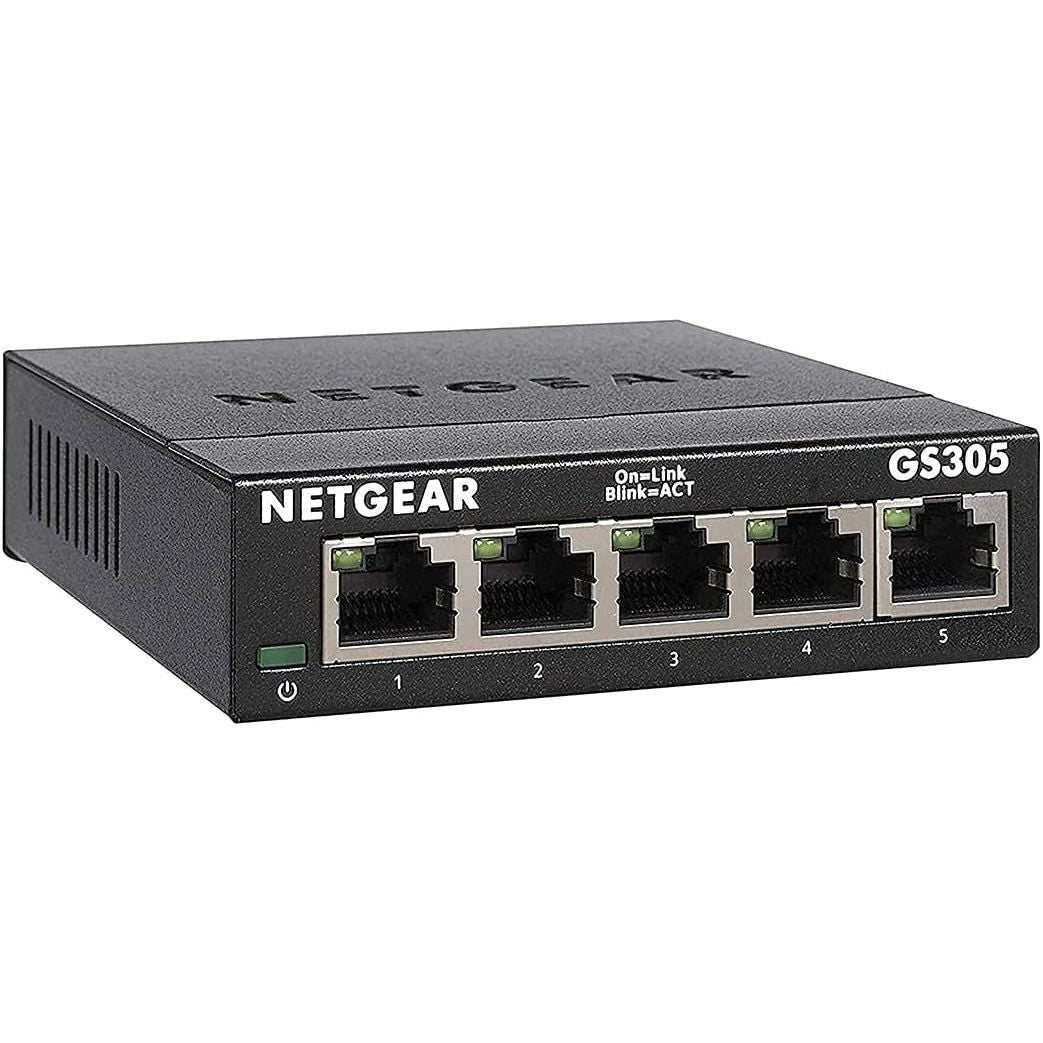 Buy Netgear,NETGEAR GS305 5-Port Gigabit Ethernet Switch – Plug-and-Play, Silent Operation, Desktop or Wall Mount - Gadcet UK | UK | London | Scotland | Wales| Near Me | Cheap | Pay In 3 | Network Cards & Adapters