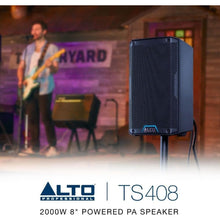 Buy ALTO,Alto Professional TS408 - 2000W 8" Active PA Speaker with 3 Channel Mixer, Bluetooth Streaming, Wireless Loudspeaker linking, DSP and Alto App - BLACK - Gadcet UK | UK | London | Scotland | Wales| Near Me | Cheap | Pay In 3 | Speakers