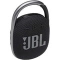 JBL Clip 4 Bluetooth Portable Speaker, Waterproof & Dustproof, Integrated Carabiner - Black