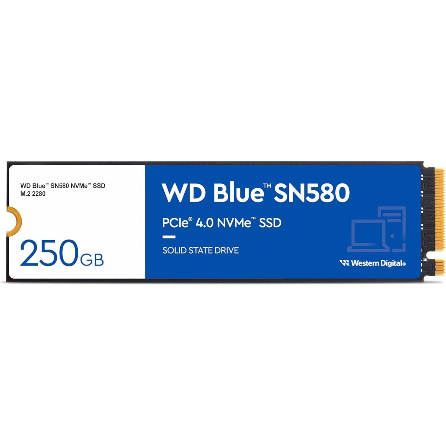 Buy Western Digital,WD Blue SN580 250GB M.2 2280 PCIe Gen4 NVMe SSD – 4150 MB/s, Includes Acronis True Image (Backup & Cloning) - Gadcet UK | UK | London | Scotland | Wales| Near Me | Cheap | Pay In 3 | Solid State Drive