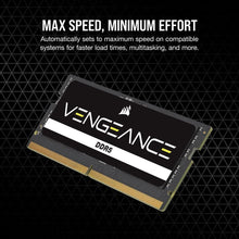 Buy CORSAIR,CORSAIR VENGEANCE SODIMM DDR5 RAM 16GB (1x16GB) 4800MHz CL40 Intel XMP iCUE Compatible Computer Memory - Black (CMSX16GX5M1A4800C40) - Gadcet UK | UK | London | Scotland | Wales| Ireland | Near Me | Cheap | Pay In 3 | Computer Components