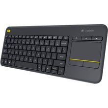 Buy Logitech,Logitech K400 Plus Wireless Touch TV Keyboard with Built-in Touchpad, Media Controls, QWERTY UK Layout - Black - Gadcet UK | UK | London | Scotland | Wales| Near Me | Cheap | Pay In 3 | Keyboard & Mouse