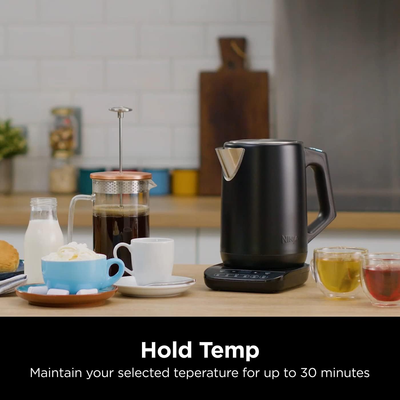 Buy Ninja,Ninja Perfect Temperature Kettle, 1.7L, with Temperature Control, LED Display, Easy to Use Kettle with Rapid Boil and Temperature Hold, Matte Black, KT200UK - Gadcet UK | UK | London | Scotland | Wales| Near Me | Cheap | Pay In 3 | Electric Kettles