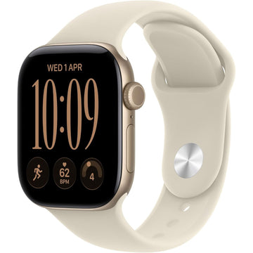 Apple Watch Series 12 GPS 42mm Light Gold Aluminium with Sand Sport Band S/M
