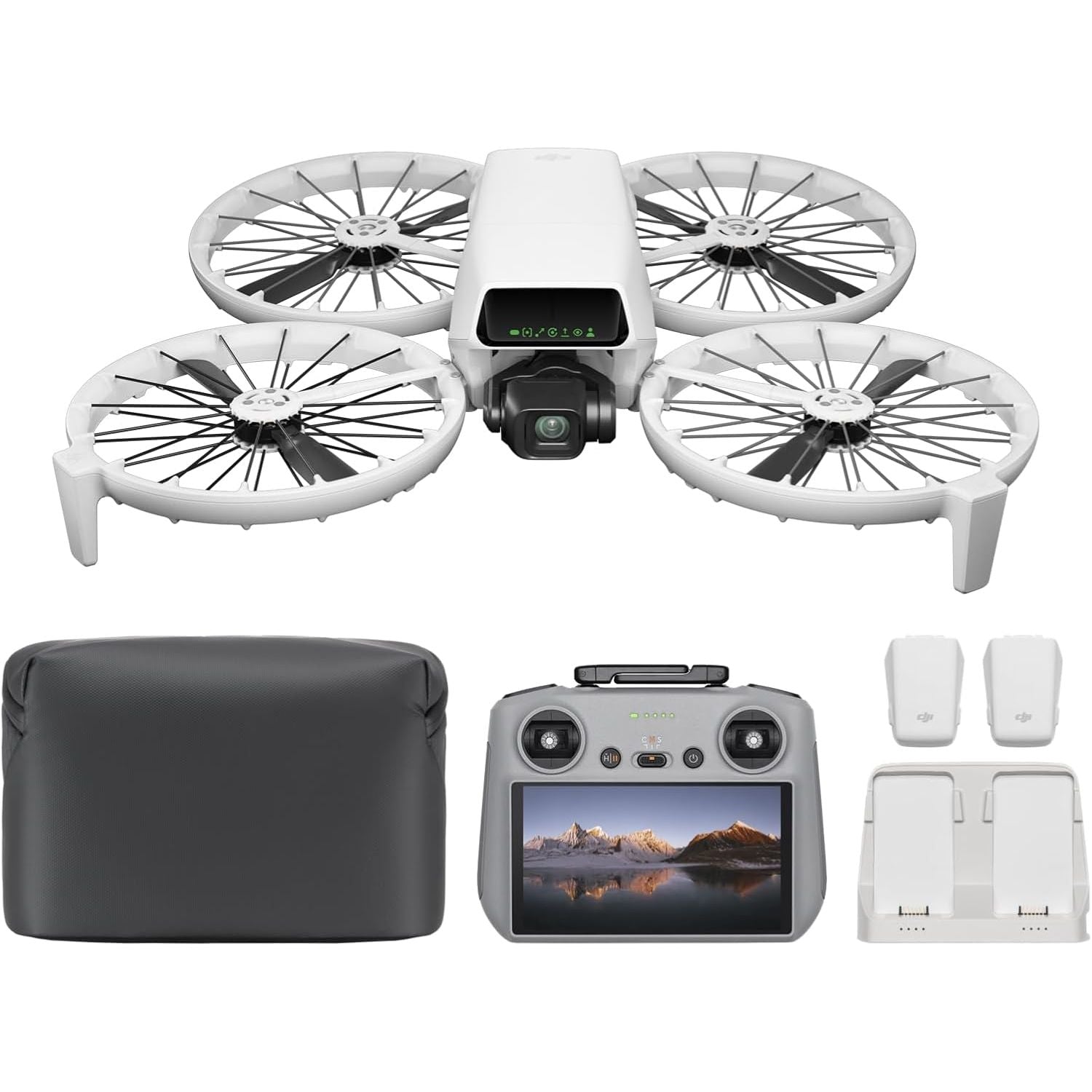 Buy DJI,DJI Flip Fly More Combo with RC 2 Screen Remote Controller - 4K UHD Camera Drone, Palm Takeoff, Auto Return, Intelligent Flight, 3 Batteries for 93-Min Flight Time - Gadcet UK | UK | London | Scotland | Wales| Near Me | Cheap | Pay In 3 | Drones