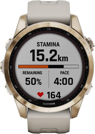 Buy Garmin,Garmin Fenix® 7S Sapphire Solar Titan - Gadcet.com | UK | London | Scotland | Wales| Ireland | Near Me | Cheap | Pay In 3 | smart watch