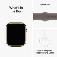 Buy Apple,Apple Watch Series 9 (GPS + Cellular) - 41mm Gold Stainless Steel Case with Clay Sport Band - Gadcet UK | UK | London | Scotland | Wales| Near Me | Cheap | Pay In 3 | Smart Watches