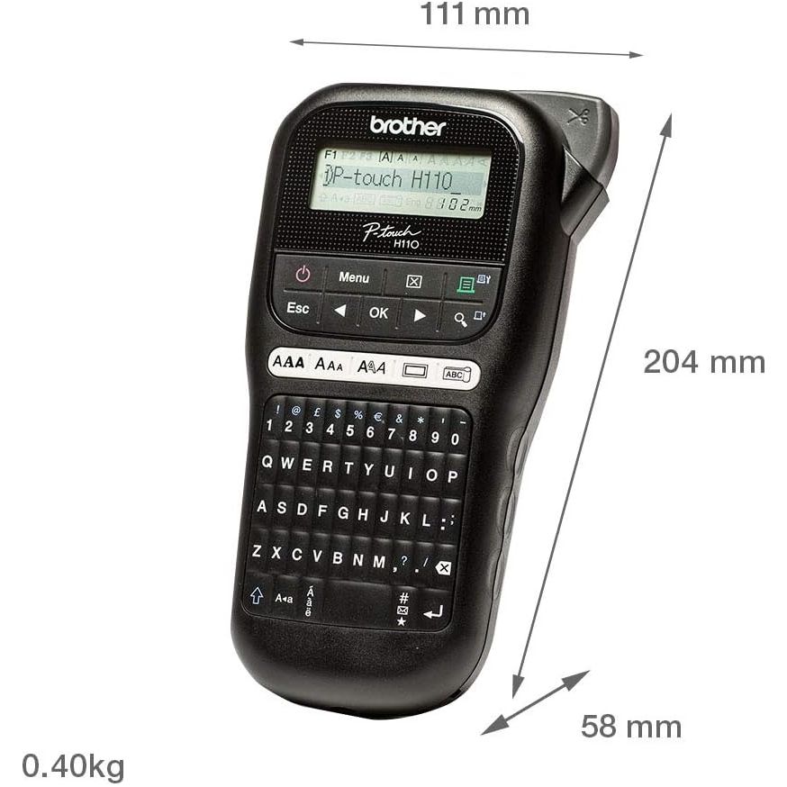 Buy Brothers,Brother PT-H110 Handheld Label Printer, P-Touch Labeller with QWERTY Keyboard - Gadcet UK | UK | London | Scotland | Wales| Near Me | Cheap | Pay In 3 | Label Makers