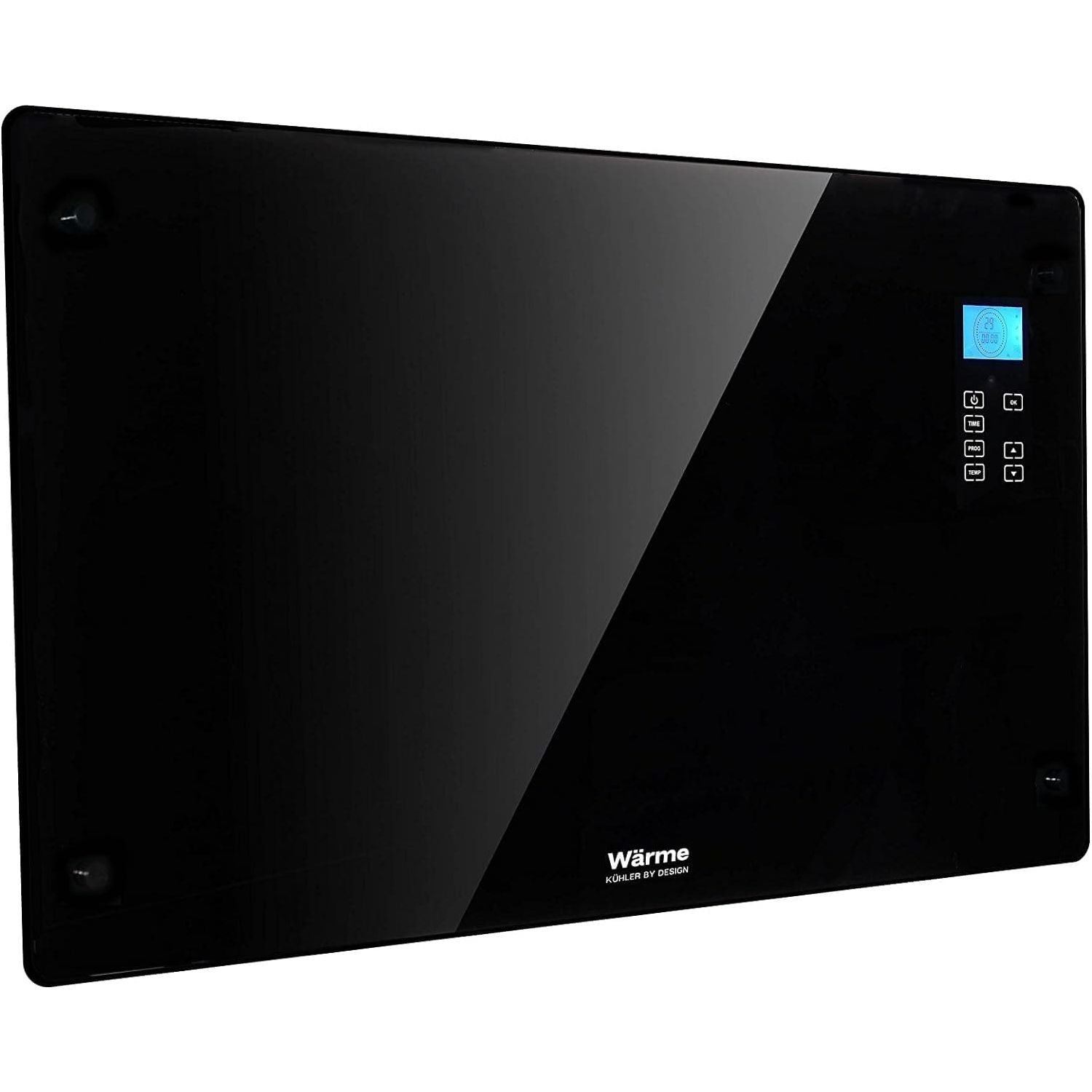 Buy Warme,Wärme WH-20P Designer Electric Heater Low Energy Panel Radiator - 100% Efficient - Ultra Slim (8cm) - 2Kw - Programmable Digital Thermostat - Wall Mountable - Black - Gadcet UK | UK | London | Scotland | Wales| Near Me | Cheap | Pay In 3 | Heating Radiators
