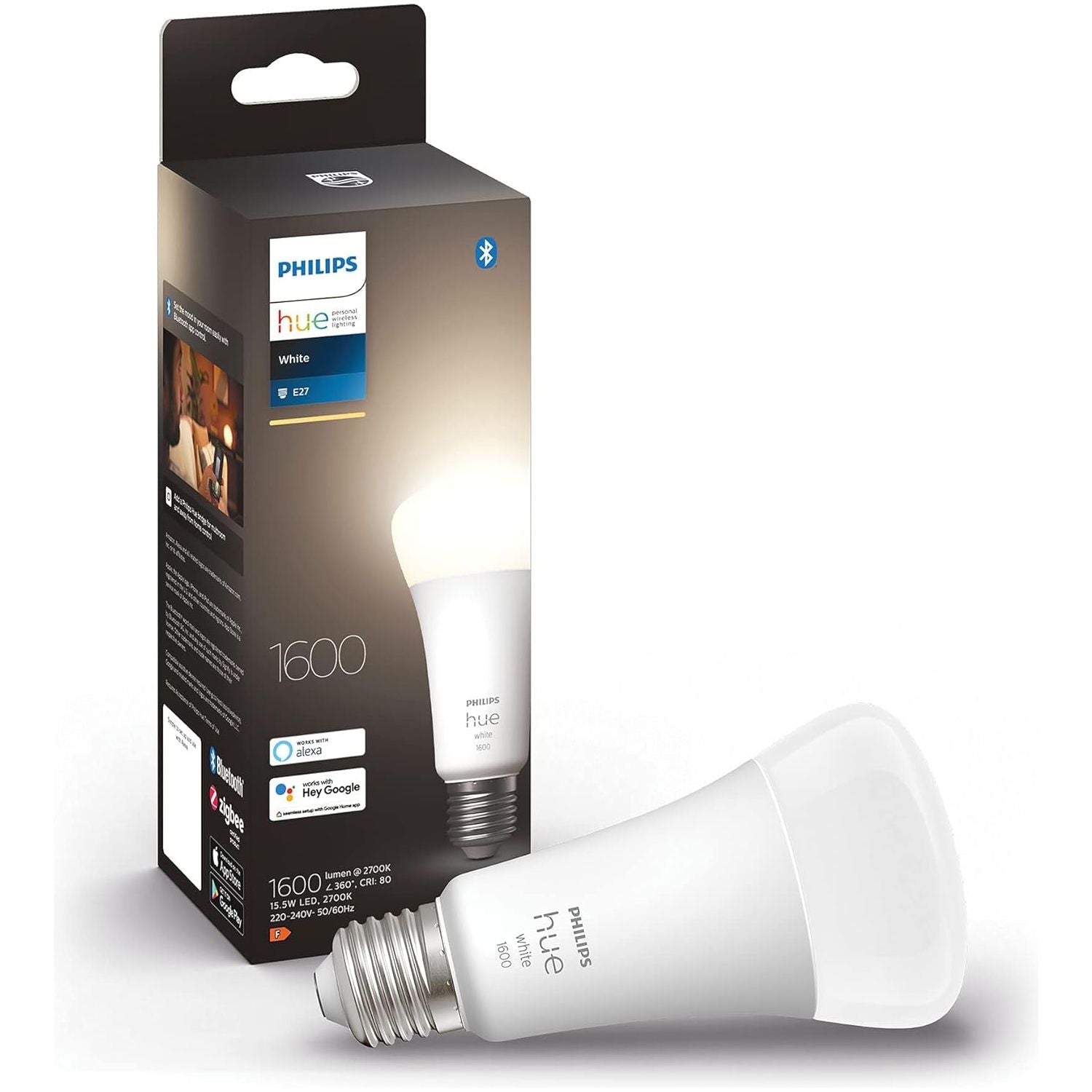 Buy Philips,Philips Hue White Ambiance Smart LED Bulb B22 Bayonet - 1600 Lumens (100W), Works with Alexa, Google Assistant & HomeKit - Gadcet UK | UK | London | Scotland | Wales| Near Me | Cheap | Pay In 3 | LED Light Bulbs
