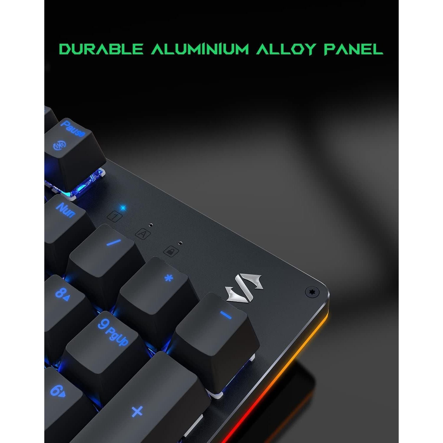 Buy Black Shark,Black Shark Sixgill K2 RGB Mechanical Gaming Keyboard, 105 Keys UK Layout, Blue Switches, Full Anti-Ghosting, Aluminum Base, for PC Gamers - Gadcet UK | UK | London | Scotland | Wales| Near Me | Cheap | Pay In 3 | Keyboards