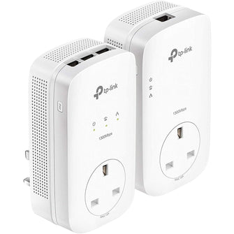 Buy TP-Link,TP-Link TL-PA8033PKIT AV1300 3-Port Gigabit Passthrough 2x2 MIMO Powerline Adapter Starter Kit, No Configuration Required, UK Plug - Gadcet UK | UK | London | Scotland | Wales| Near Me | Cheap | Pay In 3 | Network Cards & Adapters