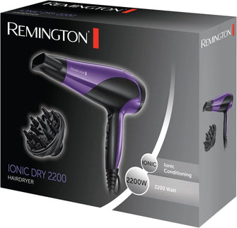 Buy Remington,Remington D3190 Ionic Conditioning Hair Dryer - Purple - Gadcet UK | UK | London | Scotland | Wales| Ireland | Near Me | Cheap | Pay In 3 | Hair Dryers