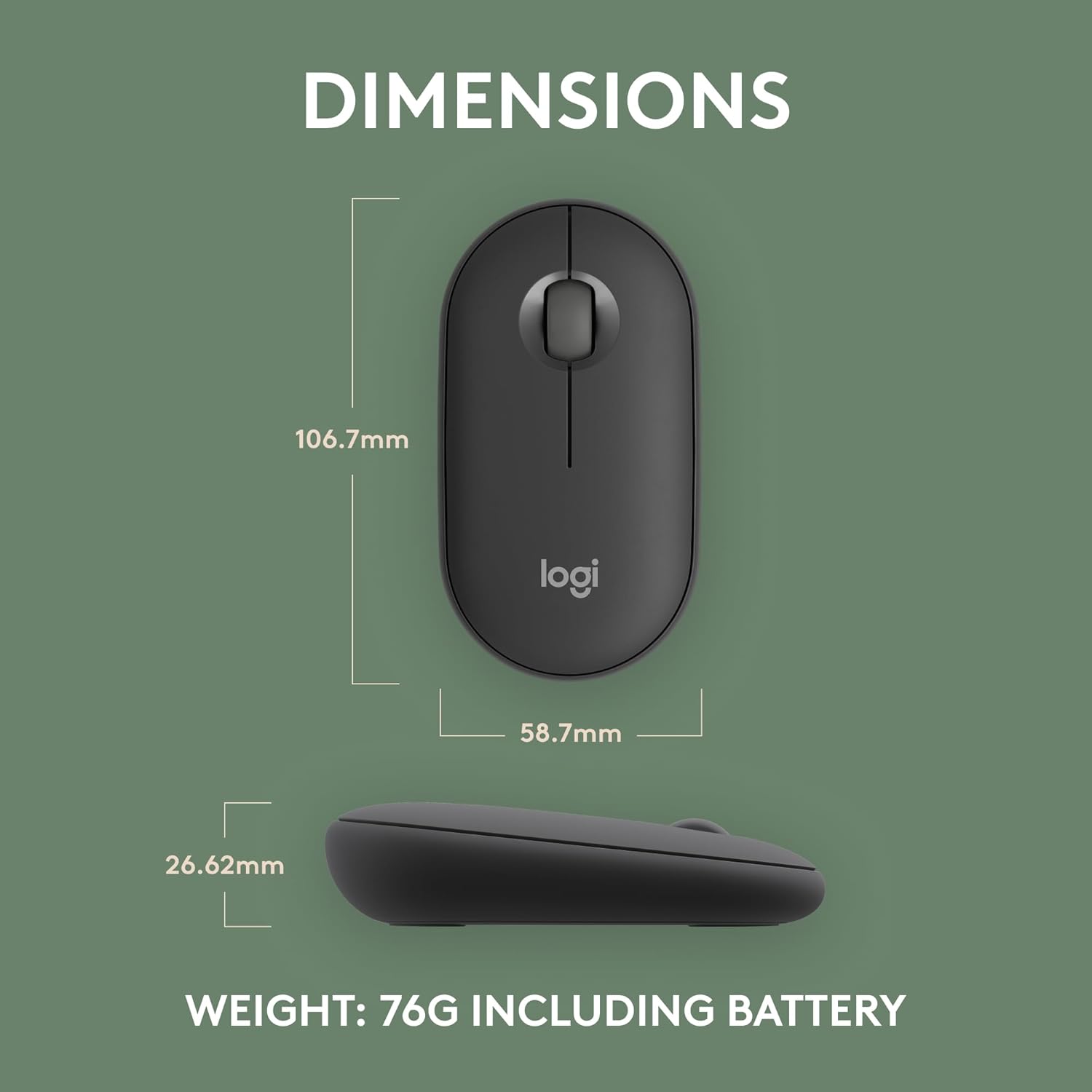 Buy Logitech,Logitech Pebble Mouse 2 M350s Slim Bluetooth Wireless Mouse, Portable, Lightweight, Customisable Button, Quiet Clicks, Easy-Switch for Windows, macOS, iPadOS, Android, Chrome OS - Graphite - Gadcet UK | UK | London | Scotland | Wales| Near Me | Cheap | Pay In 3 | Mice & Trackballs