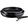 Buy Tefal,TEFAL Ingenio L1549013 Easy Cook & Clean 3 Piece Try Me Non-Stick Frying Pan Set, Black - Gadcet UK | UK | London | Scotland | Wales| Ireland | Near Me | Cheap | Pay In 3 | 