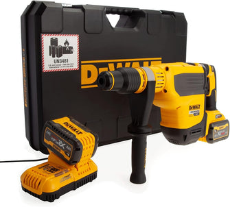 DeWalt DCH614X2 XR FlexVolt 54V SDS Max Hammer Drill – 2 x 3.0Ah Li-ion Batteries