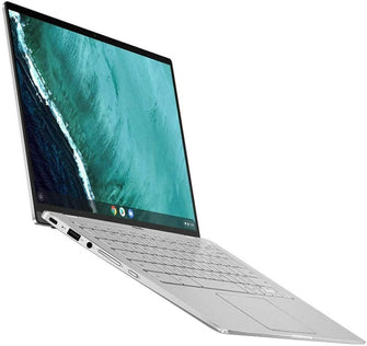 Buy ASUS,ASUS Chromebook Flip C434TA AI0041 14in Touchscreen Notebook -  8th gen Intel Core i5 8200Y - 8GB RAM 128GB - eMMC Wi-Fi 5 -  Chrome OS - Silver - Gadcet.com | UK | London | Scotland | Wales| Ireland | Near Me | Cheap | Pay In 3 | Laptops