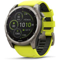 Buy Garmin,Garmin Fenix 8 – 51mm Solar, Sapphire Titanium GPS Watch with Amp Yellow/Graphite Silicone Band - Gadcet UK | UK | London | Scotland | Wales| Near Me | Cheap | Pay In 3 | Smart Watches