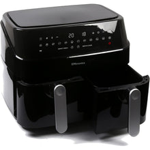 Buy EMtronics,EMtronics EMDAF9LD Dual Air Fryer Extra Large Family Size Double XL 9 Litre Digital with 12 Pre-Set Menus for Oil Free & Low Fat Healthy Cooking, 60-Minute Timer - Black - Gadcet UK | UK | London | Scotland | Wales| Ireland | Near Me | Cheap | Pay In 3 | Kitchen Appliances