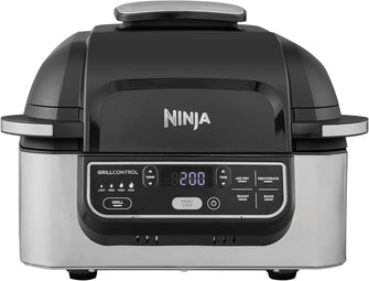 Buy Ninja,Ninja Foodi Health Grill & Air Fryer 5.7L (AG301UK) – 5-in-1 with Cyclonic Air Technology – Air Fry, Grill, Bake, Roast, Dehydrate – Black/Silver - Gadcet UK | UK | London | Scotland | Wales| Near Me | Cheap | Pay In 3 | Air Fryers
