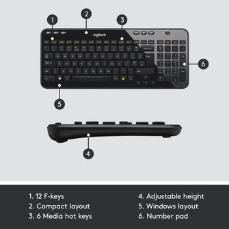 Buy Logitech,Logitech K360 Compact Wireless Keyboard - Black - Gadcet UK | UK | London | Scotland | Wales| Ireland | Near Me | Cheap | Pay In 3 | Keyboards