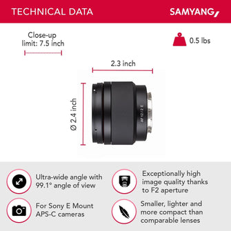 Buy Samyang,Samyang AF 12mm f/2.0 Autofocus Lens for Sony E-mount - Gadcet UK | UK | London | Scotland | Wales| Near Me | Cheap | Pay In 3 | Camera Lenses