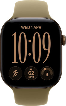Apple Watch Series 12 GPS 46mm – Dark Bronze Aluminium Case with Olive Sport Band M/L