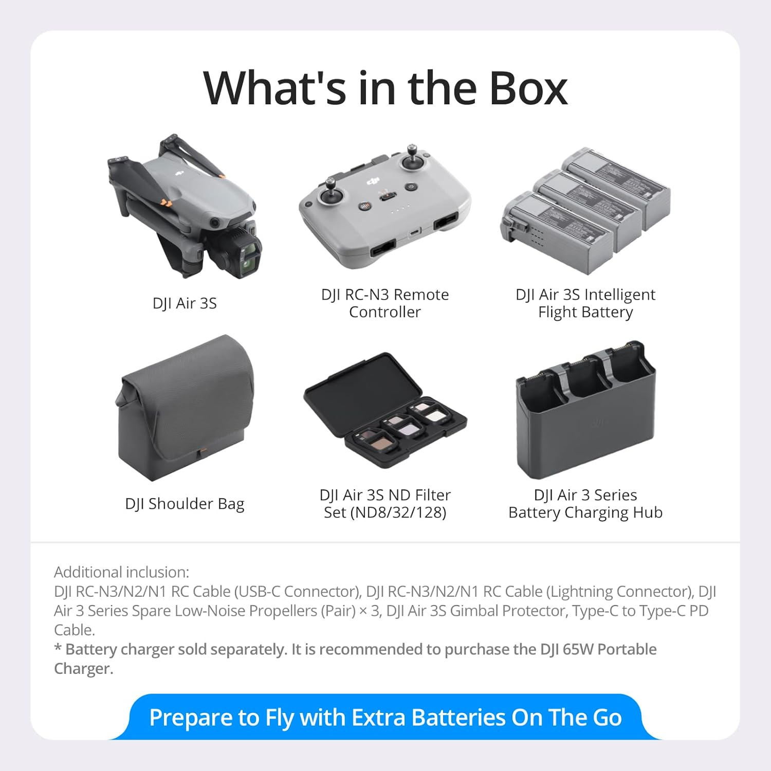 Buy DJI,DJI Air 3S Fly More Combo (RC 2 Controller) – Dual-Camera Aerial Suite – Grey - Gadcet UK | UK | London | Scotland | Wales| Near Me | Cheap | Pay In 3 | Drone Video Cameras