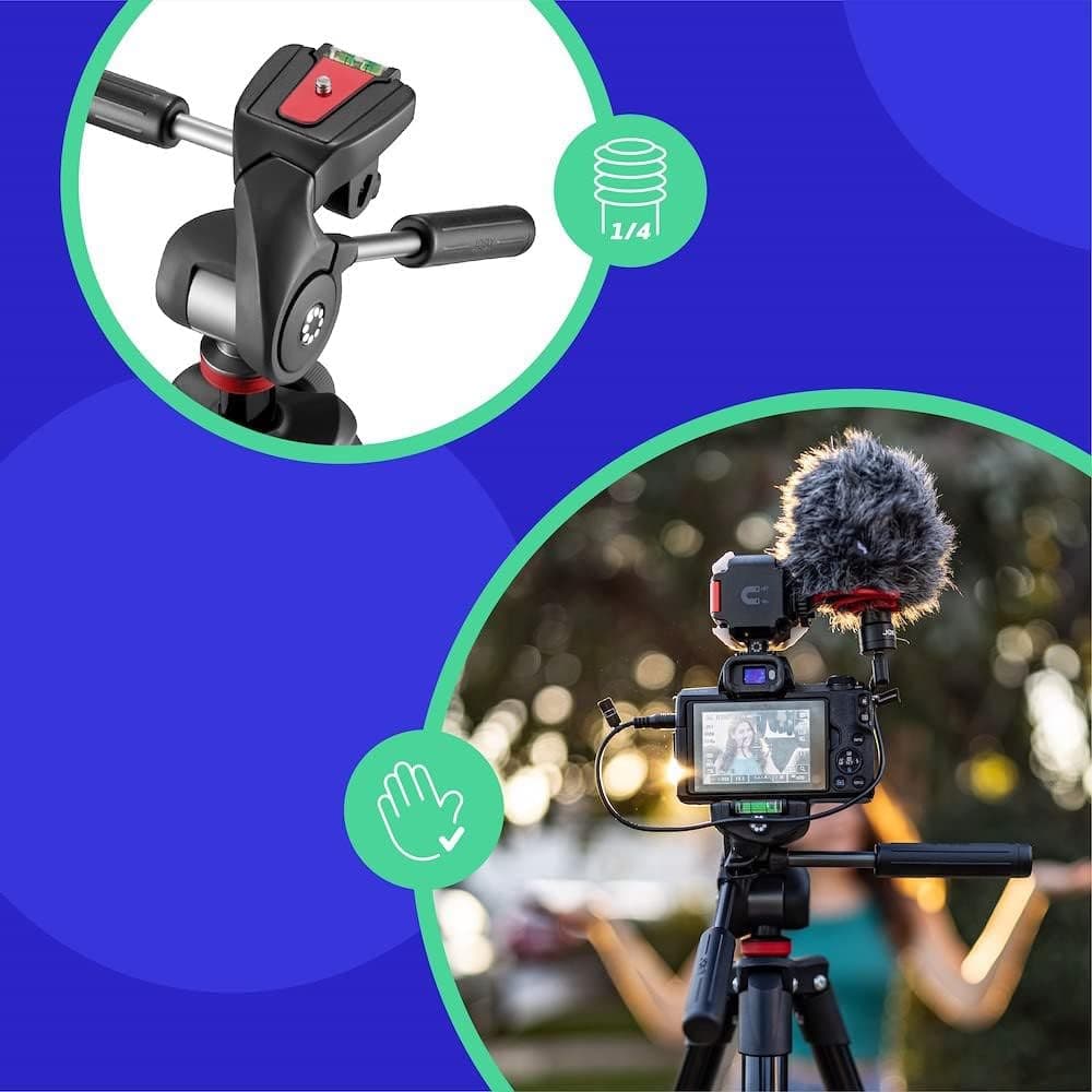 Buy JOBY,JOBY Compact Advanced Camera Tripod with 3-Way Head - Universal ¼-20” Quick Release, Carrying Bag Included - Compatible with CSC, DSLR, Mirrorless Cameras, Smartphones - Black - Gadcet UK | UK | London | Scotland | Wales| Near Me | Cheap | Pay In 3 | Tripods & Monopods