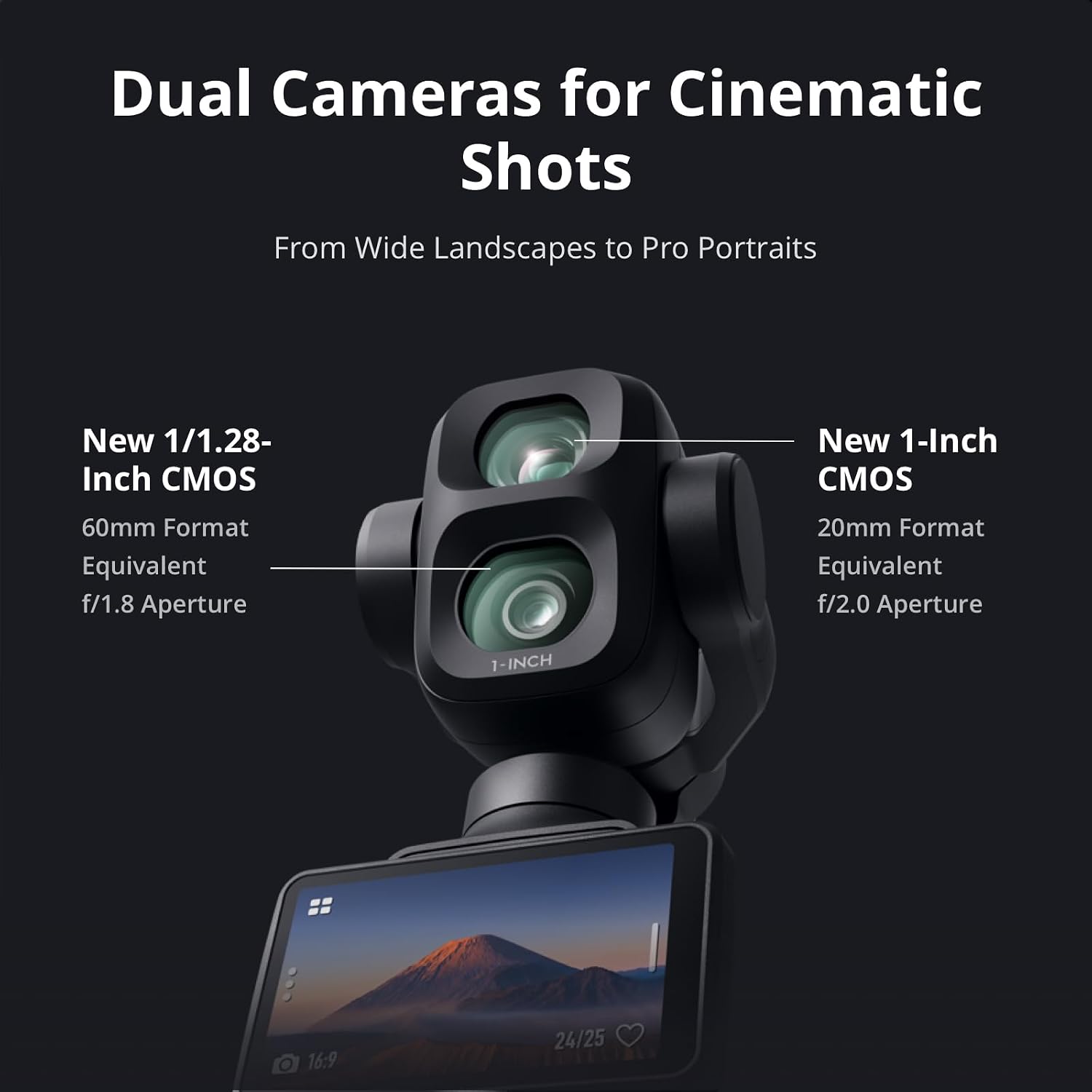 DJI Osmo Pocket 4P Standard Combo – Dual-Lens 4K Vlog Camera, 1-Inch CMOS, 3-Axis Gimbal
