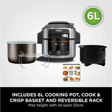 Buy Ninja,Ninja Foodi 11-in-1 SmartLid Multi-Cooker, 6L, Electric Pressure Cooker & Air Fryer, Reversible Rack, 4 Portions, Dishwasher Safe, Stainless Steel/Black (OL550UK) - Gadcet UK | UK | London | Scotland | Wales| Near Me | Cheap | Pay In 3 | Pressure Cookers
