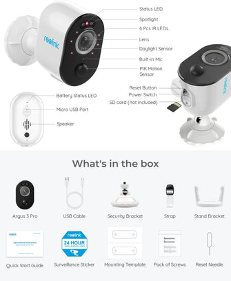 Buy Reolink,Reolink Argus 3 Pro, 4MP Security Camera Outdoor Battery Operated - Gadcet.com | UK | London | Scotland | Wales| Ireland | Near Me | Cheap | Pay In 3 | Surveillance Cameras