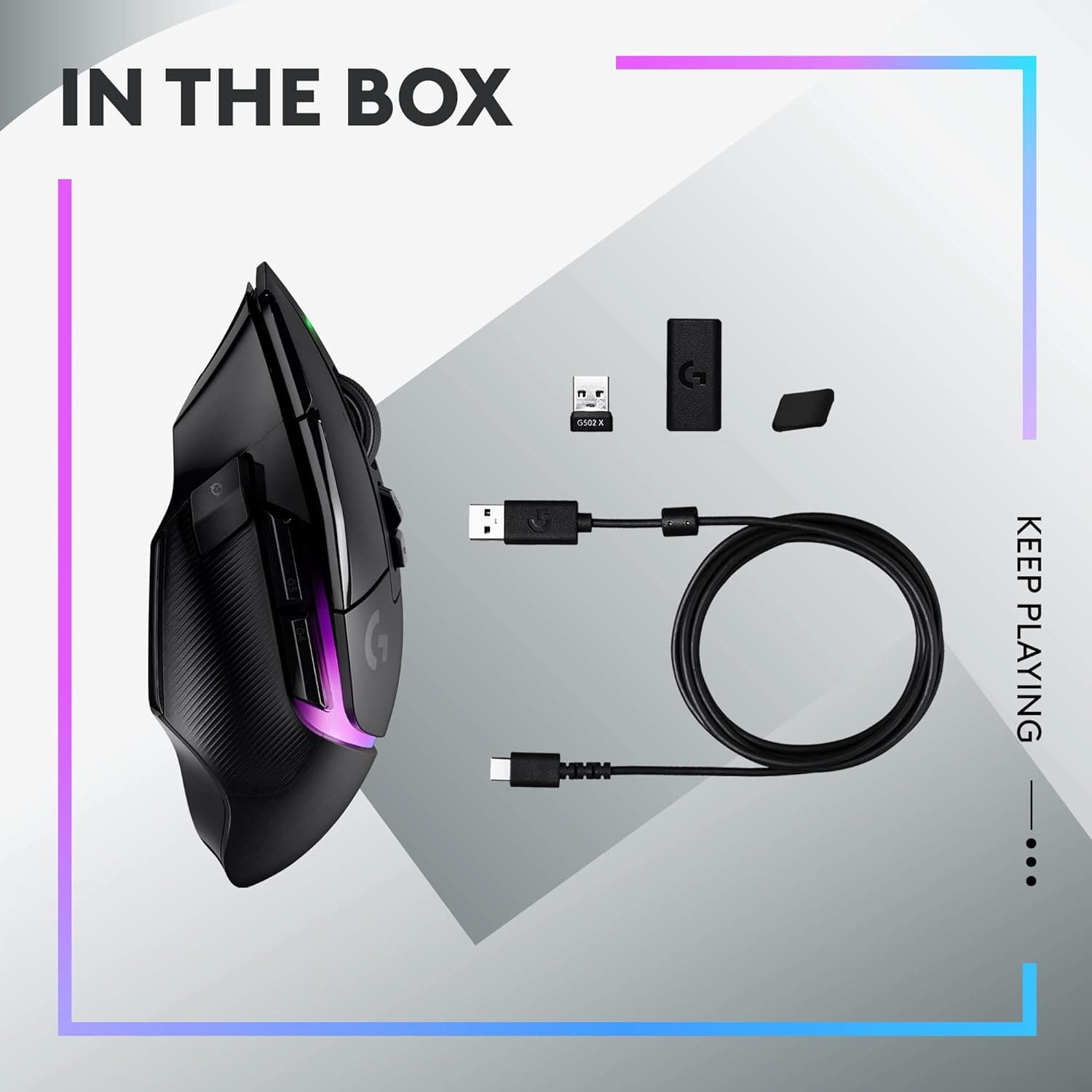 Logitech G502 X Plus Wireless Gaming Mouse [Black] - 8