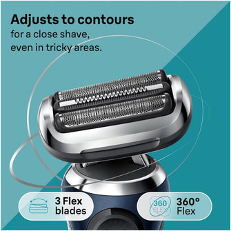 Buy Braun,Braun Series 7 Electric Shaver for Men, 71-B1200s, with EasyClick Precision Trimmer, 360° Flex, Wet & Dry, Cordless, Rechargeable, Blue - Gadcet UK | UK | London | Scotland | Wales| Near Me | Cheap | Pay In 3 | Electric Razors