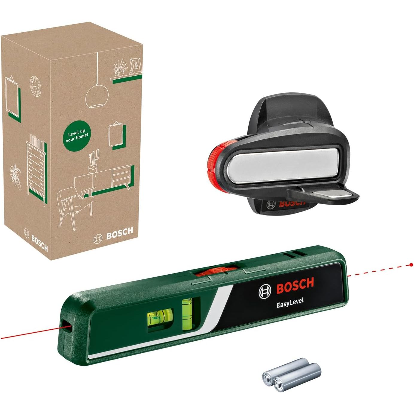 Buy Bosch,Bosch EasyLevel Laser Spirit Level with Wall Mount, Laser Line & Point for Alignment and Height Transfer (Cardboard Box) - Gadcet UK | UK | London | Scotland | Wales| Near Me | Cheap | Pay In 3 | Laser Levels