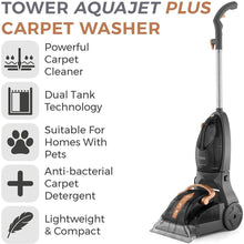 Buy TOWER,Tower T548003L TCW AQUAJET PLUS Carpet Washer - Rose Gold and Grey - Gadcet UK | UK | London | Scotland | Wales| Ireland | Near Me | Cheap | Pay In 3 | Vacuum Cleaner