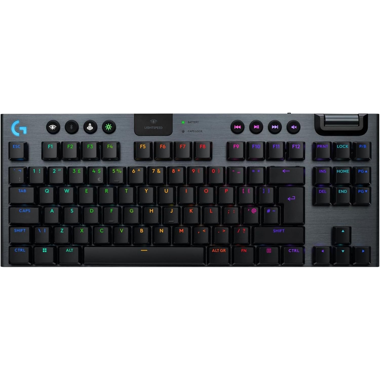 Buy Logitech,Logitech G915 TKL LIGHTSPEED Wireless Gaming Keyboard - Low-Profile, Double-Shot PBT Keycaps, RGB Backlighting, GL Brown Tactile Switches, QWERTY UK Layout - Black - Gadcet UK | UK | London | Scotland | Wales| Near Me | Cheap | Pay In 3 | gaming keyboard
