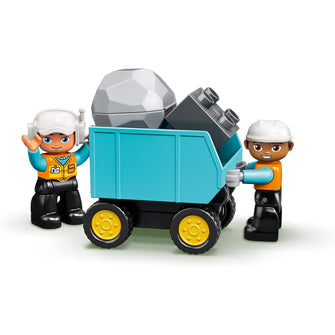 Buy LEGO,LEGO DUPLO Truck & Tracked Excavator – 10931, Construction Toy with 2 Vehicles, 2 Figures & Boulder - Gadcet UK | UK | London | Scotland | Wales| Near Me | Cheap | Pay In 3 | Construction Set Toys