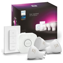 Buy Philips Hue,Philips Hue - Starterkit 3xGU10 & Bridge - White & Color Ambiance - Gadcet UK | UK | London | Scotland | Wales| Ireland | Near Me | Cheap | Pay In 3 | Household Appliances
